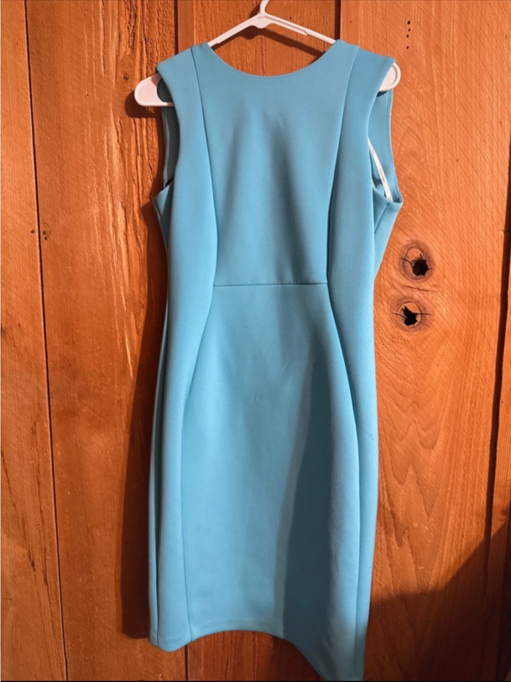 Calvin Klein Aqua Blue Tailored Sheath Dress